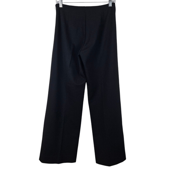 J. McLaughlin Black Wide Leg Side Zip Dress Pants 4 - Picture 2 of 13